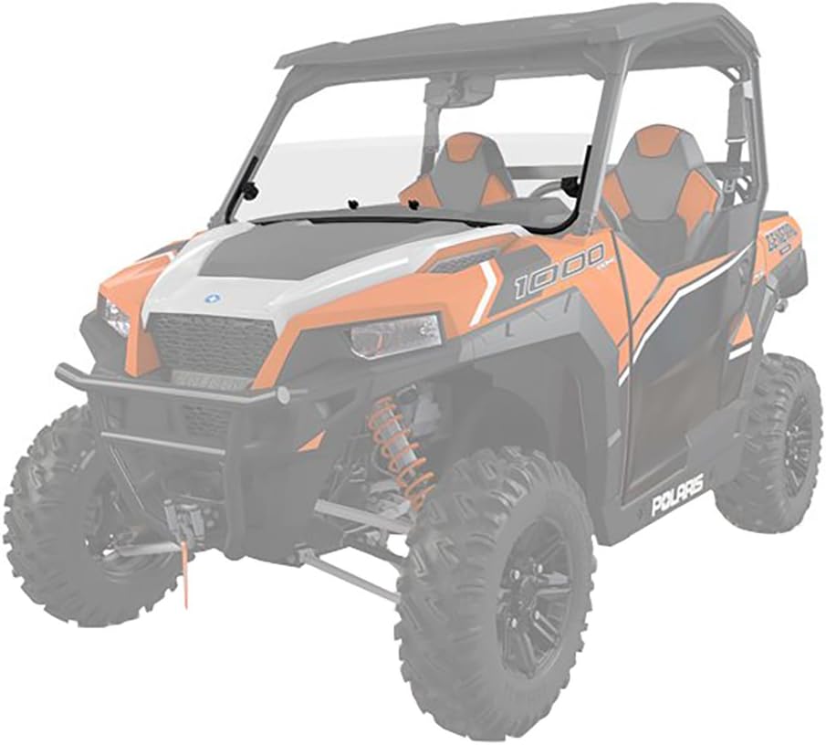 Polaris Off Road Lock & Ride Half Windshield - Poly - 2881111