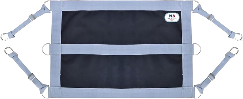 Barreira para Baia de Cavalos Majestic Ally 1200D com Alças Ajustáveis, Cinza e Preto