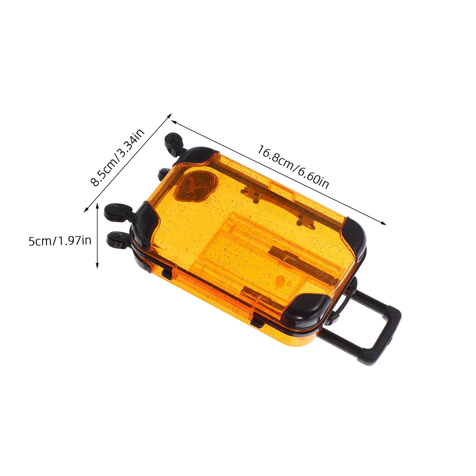 SOIMISS Set da Viaggio 5 Pezzi per con Valigia Giocattolo Mini Trolley con Ruote Girevoli e Maniglia Carrello Giocattolo per per Giochi di Finzione e Gioco di Ruolo Adatto a Feste e