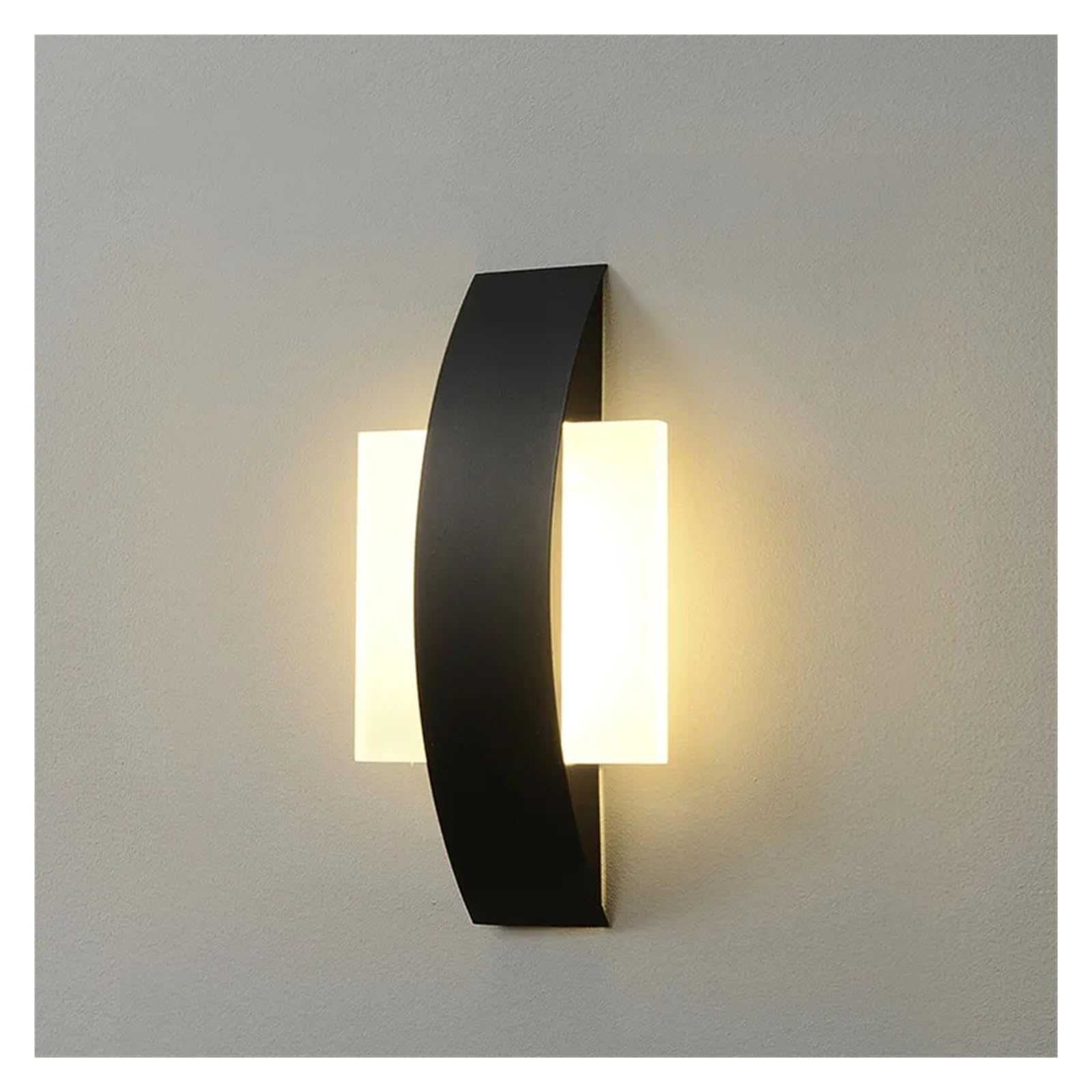 Lampada da parete moderna semplice a LED Soggiorno Camera da letto Lampada da parete sul comodino Illuminazione per scale per interni Apparecchio decorativo per la casa rotondo/quadrato, Lampadar
