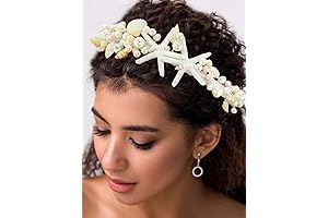 Sea Shell Bridal Hair Band Silver Starfish Headband