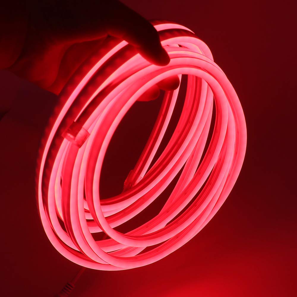 XUNATA 12V Flexible LED Neon Azul, 5m Impermeable 2835 Tira de LED Strip Light, Luz de la Cuerda para Exterior Fiestas Decoración Party Sign Publicidad Firmar — view 22