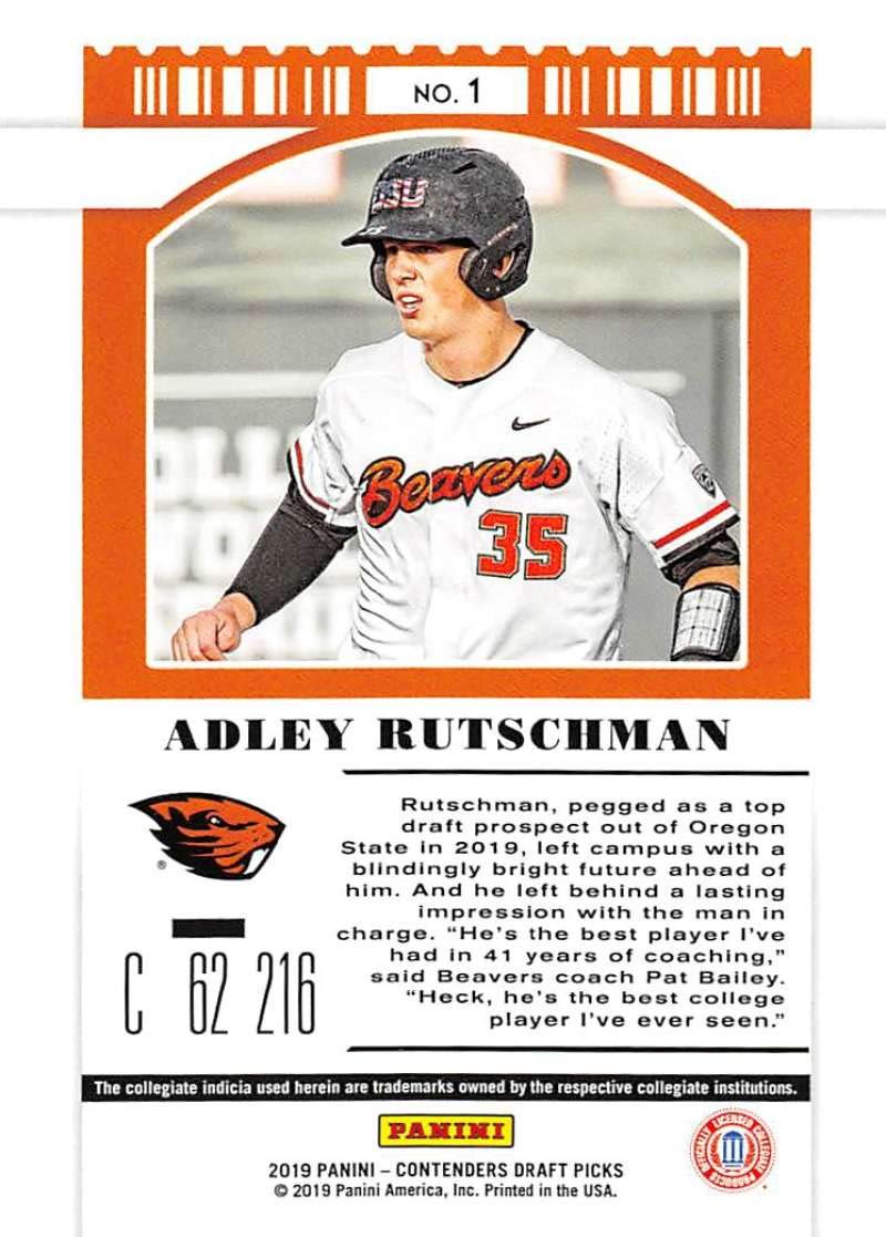 Adley Rutschman 2019 Panini 10シリ auto 野球