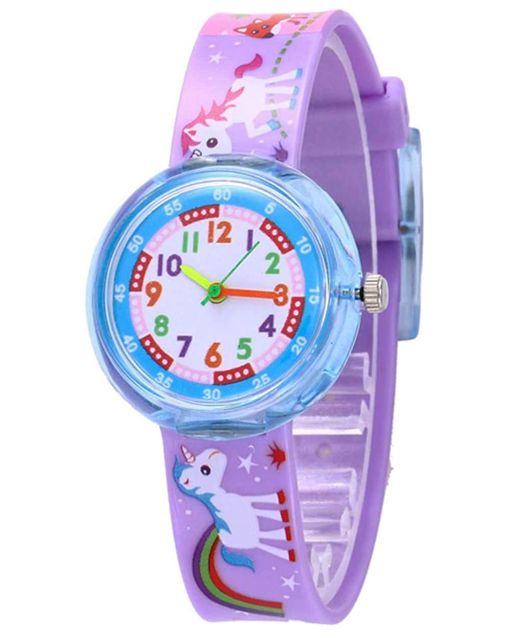 Child's Watch with Animal Design from 3 Years to 10 Years: Unicorn Watch, Lion Watch, Dinosaur Watch, Animal Watch for Girl and Boy