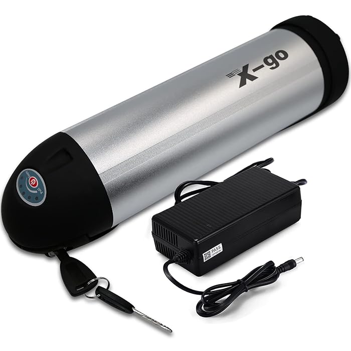 Buy Ebike Battery 36V 10AH with Charger, Power Switch & Security Lock, Waterproof Electric Bike