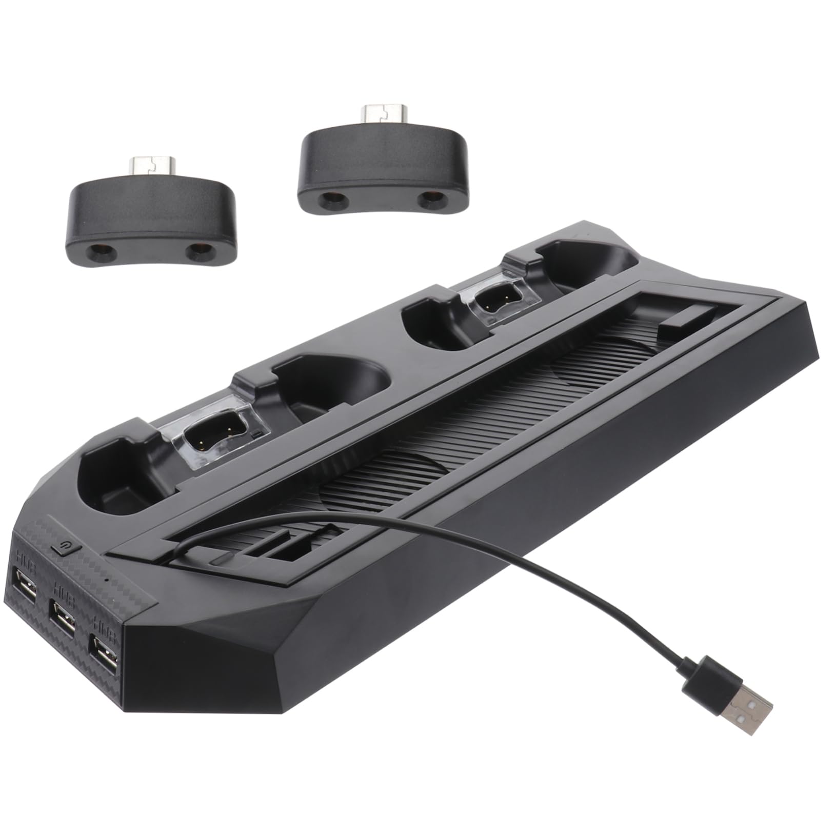 Supporto Di Ricarica Con 2 Ventole Supporto Verticale Per Console Per Doppia Porta Di Ricarica Nera