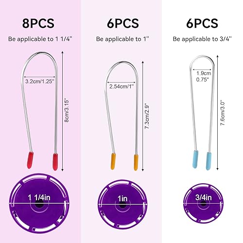 Miniatura 2 de Vin Beauty Kit de repuesto de clips para rizadores en caliente, 20 piezas de acero inoxidable para rodillos eléctricos, se adapta a rodillos