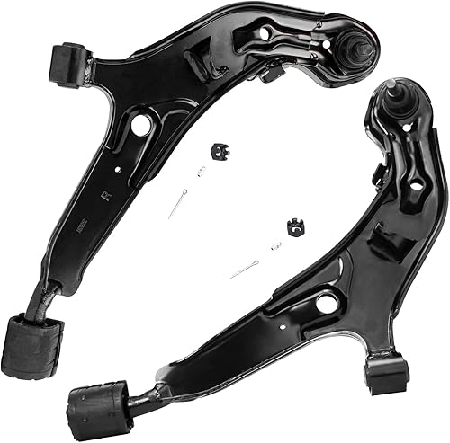 Miniatura 80 de Detroit Axle - Brazos de control delanteros para Nissan Pathfinder Frontier Xterra, 2 brazos de control superiores con rótulas, conjunto de par
