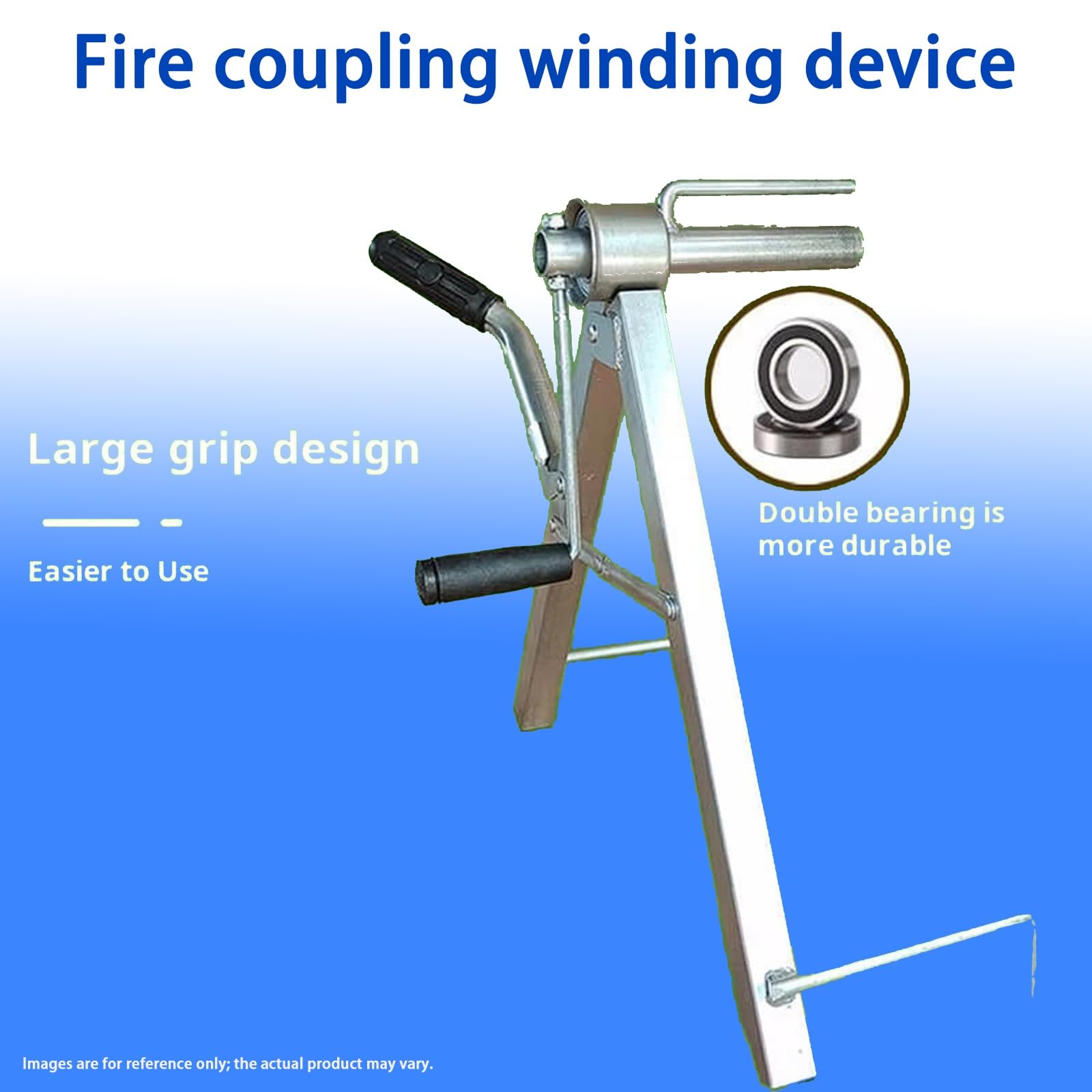 Dispositivo di Stoccaggio Portatile for Avvolgimento di Tubi Dell'acqua Antincendio, Irrigazione Portatile for Terreni Agricoli, Strumento Avvolgitubo, Tubo Interamente In Metallo
