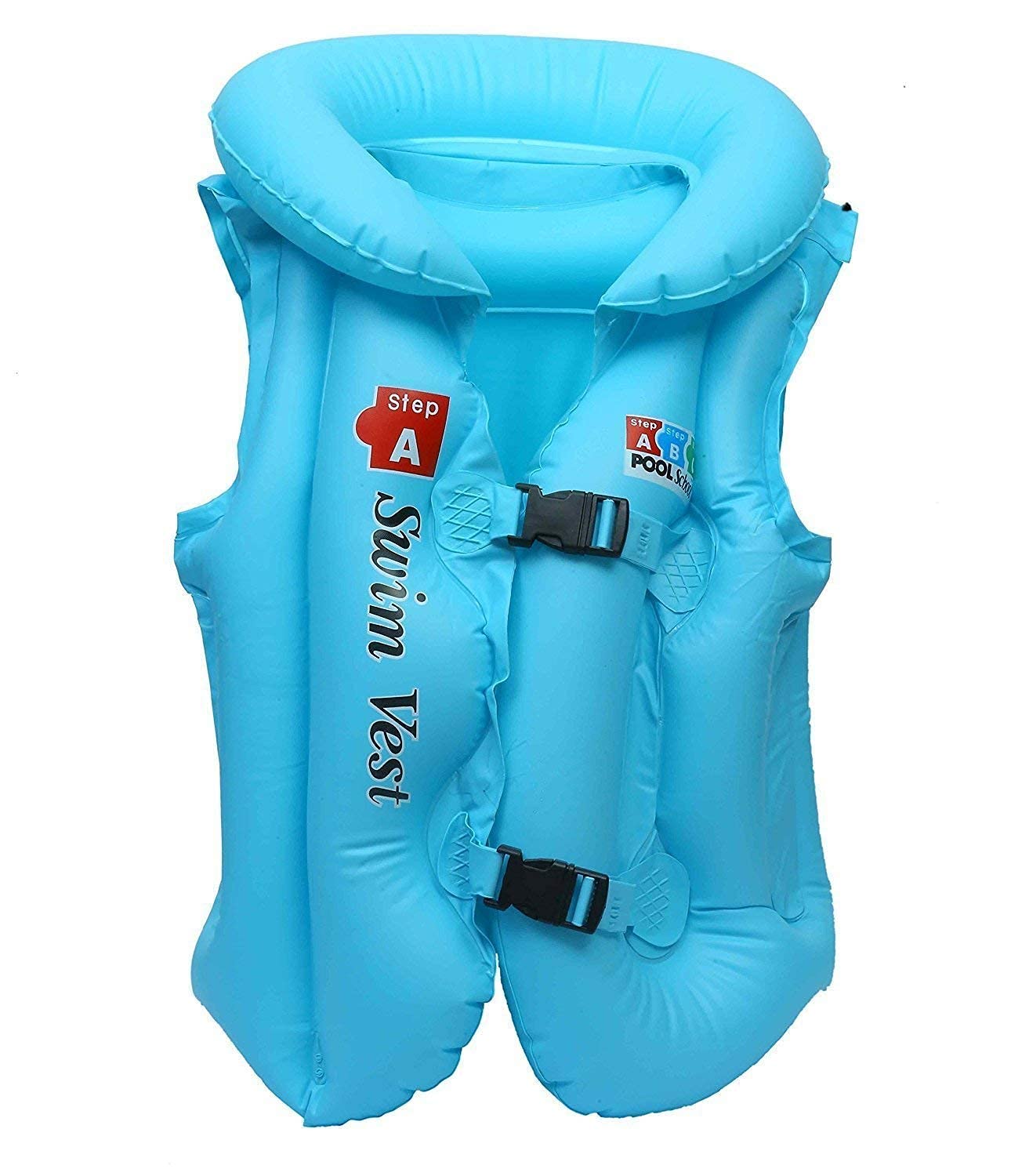 THE MORNING PLAY Swimming Pool Inflatable Swim Vest Jacket for Kids | Swimming Pool Accessories Swim Pool Safety Adjustable Jacket (6-8 Years, Blue Color) (B0D18LJ941) Amazon Price History, Amazon Price Tracker