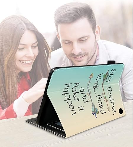 Miniatura 10 de Case for All-New Kindle Fire 7 Tablet (7", 12th Generation, 2022 Release), Slim PU Leather Cover with Card Slot & Pencil Holder, Pink Cute Cartoons