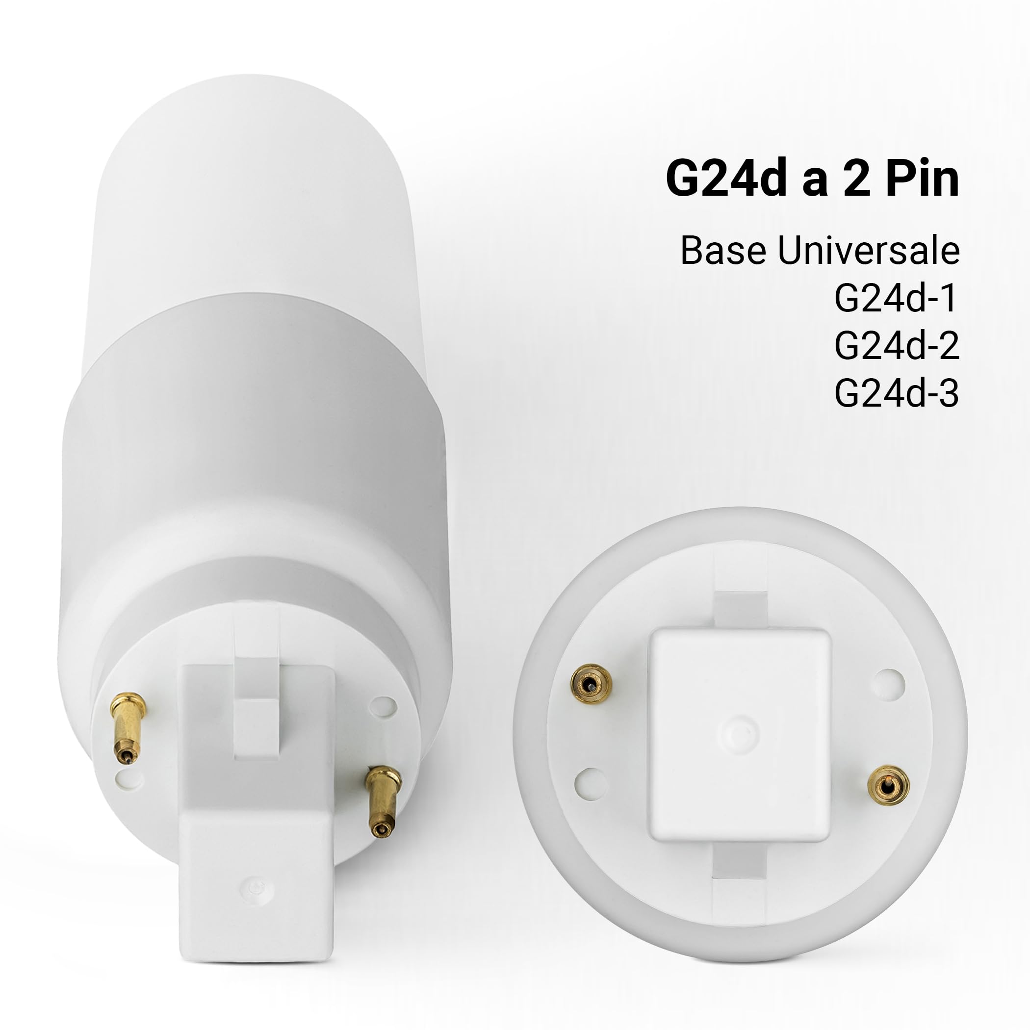 SEBSON Lampadina LED G24 7W - Set da 10-660lm, Bianco Neutro 4000K | Equivalente a 50W - Non Dimmerabile - Angolo di Diffusione 220° - Lampadina G24d universale 230V