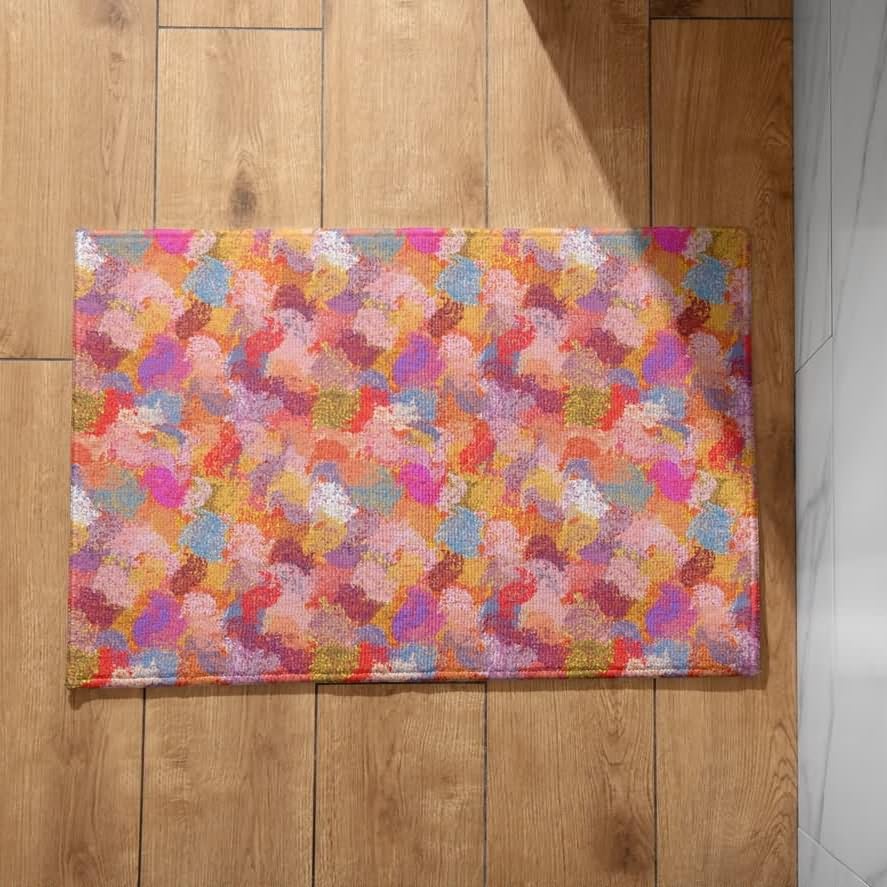 Paillasson amusant motif graffiti 50x80 cm pour entrée intérieure