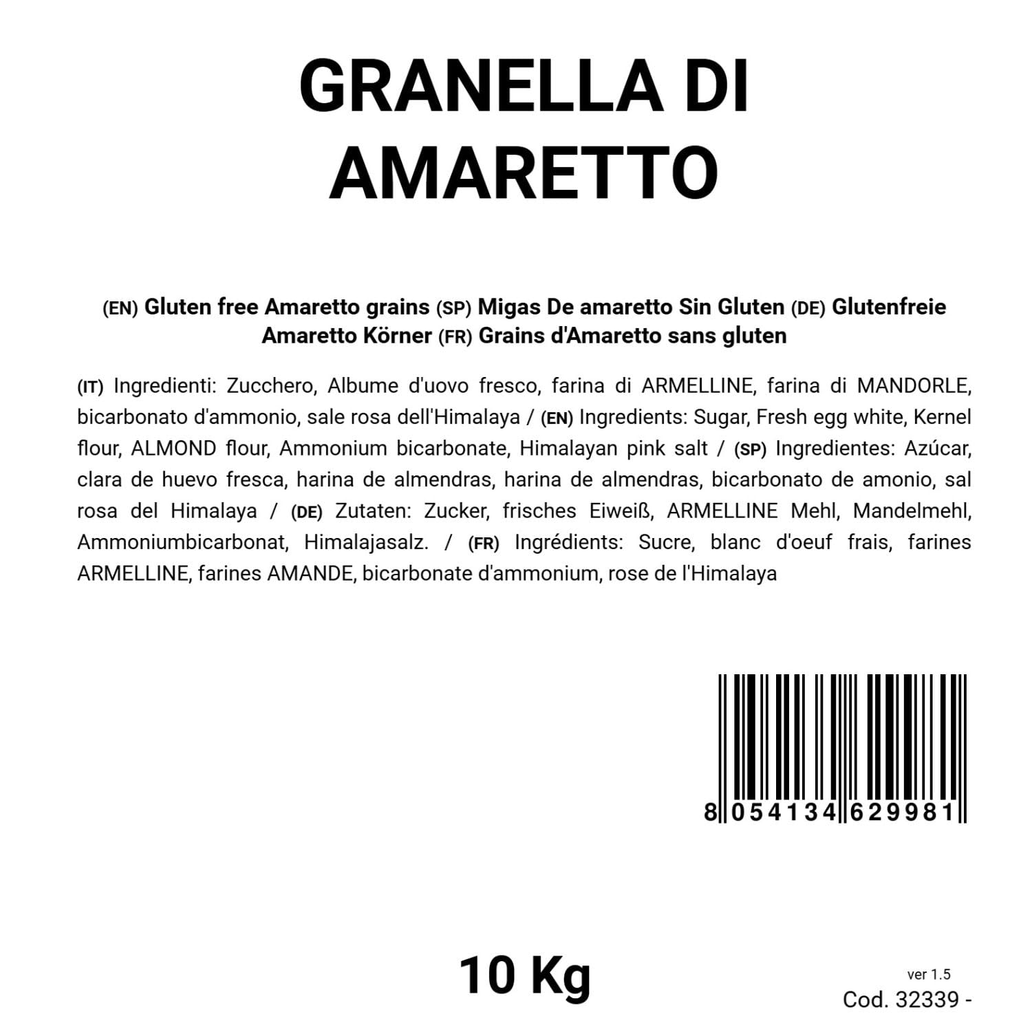 BONGIOVANNI FARINE E BONTA' NATURALI Granella di Amaretto 10kg