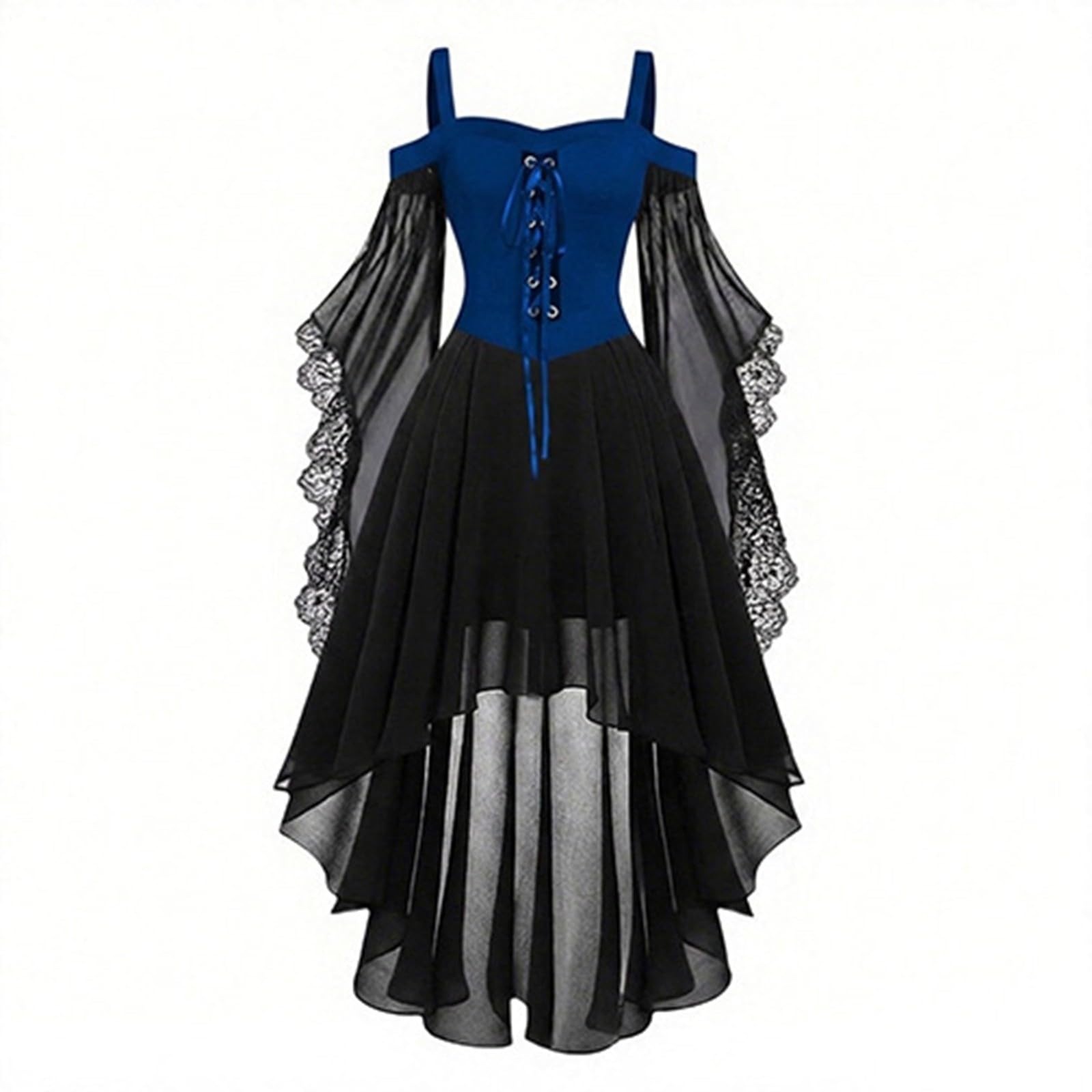 Générique Costume gothique femme,robe longue,slim,corset,dentelle,victorien