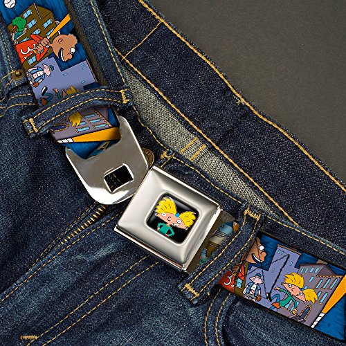 Buckle-Down Men's Seatbelt Belt Hey Arnold Wha0032