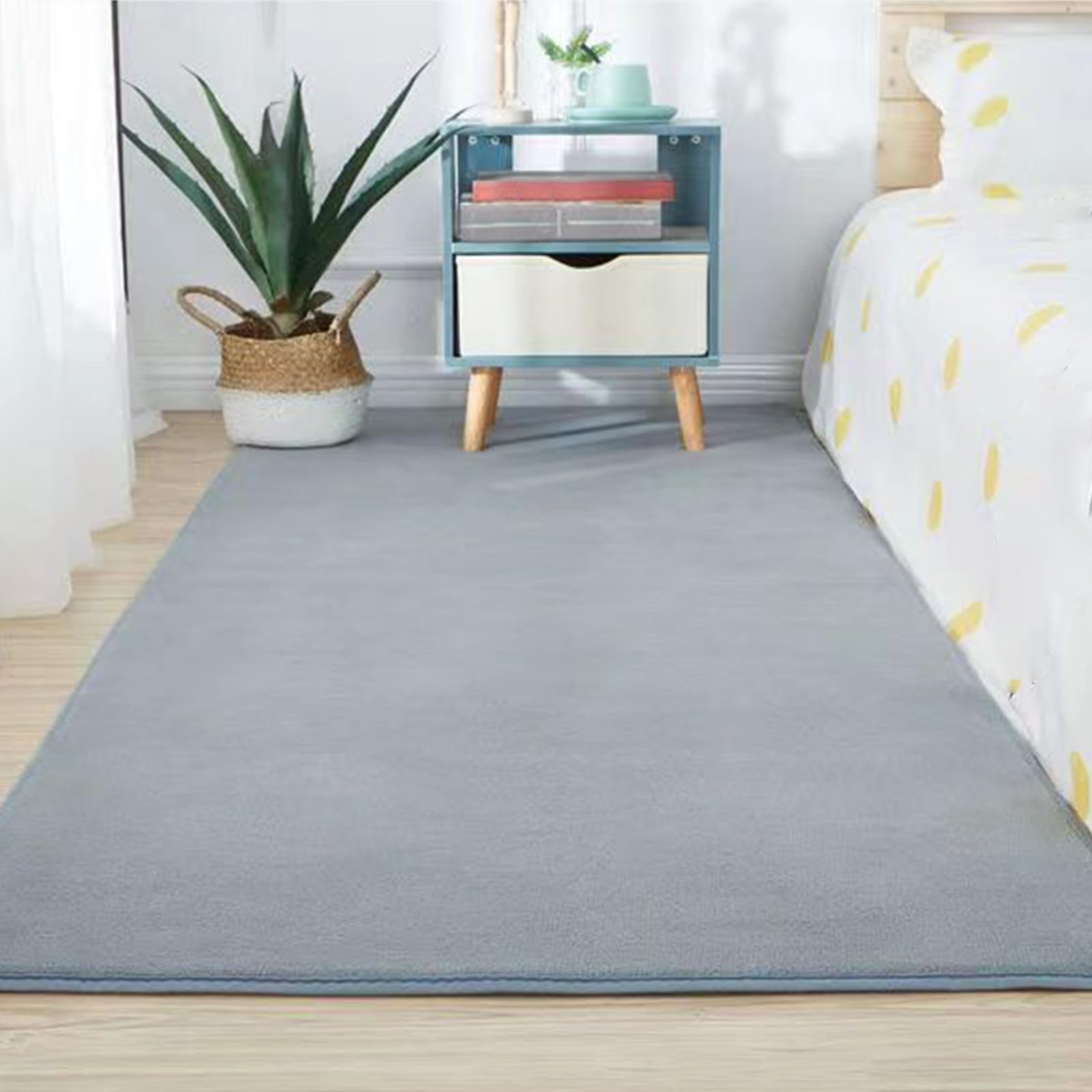 Krabbelmatte Baby und Spielmatte 3 cm Dicke Spielteppich rutschfest Krabbeldecke für Kleinkinder Babyzimmer Teppich Kinderteppich Kinderzimmer Mädchen Jungs Korallensamtteppich 160 x 160 cm