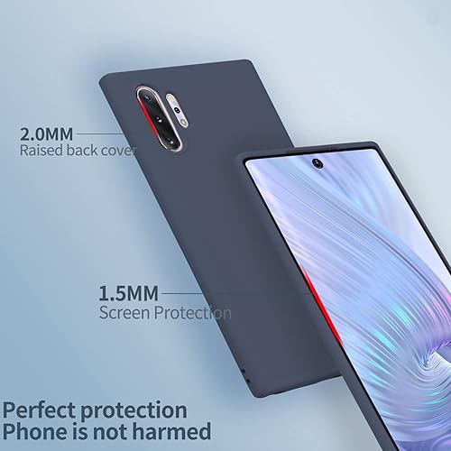 Miniatura 17 de Funda para Galaxy Note 10 Plus, silicona líquida, delgada, suave, TPU, protección de cuerpo completo, a prueba de golpes, para Galaxy Note 10 Plus