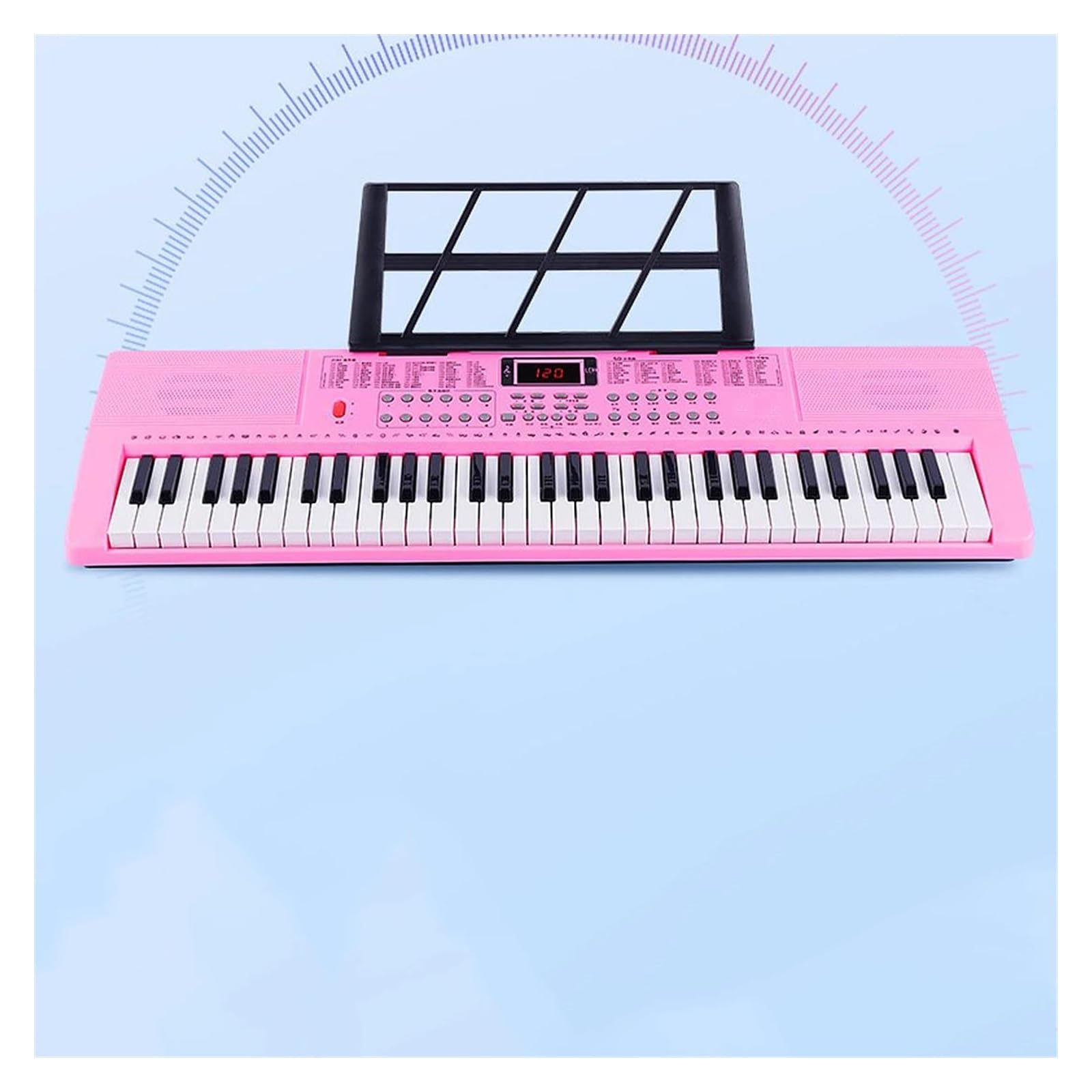 teclado piano electrónico Teclado Musical Controlador Profesional Piano Electrónico Sintetizador De Música Digital 61 Teclas Instrumentos De Órgano Rosa (Color : Pink)