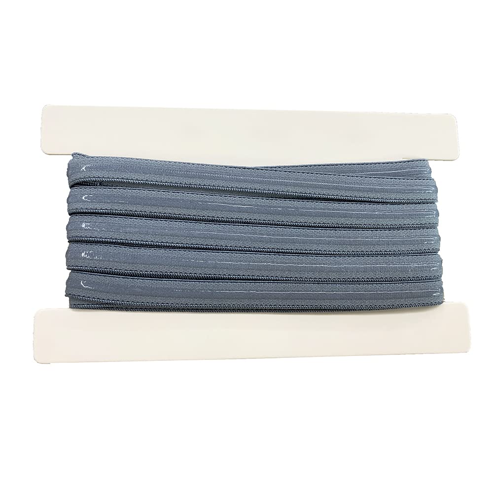 Multi Colors Stretchy Silicone Elastic Tape 10mm Width for Garment Accessory 5 Yards per Roll (Carolina Blue)