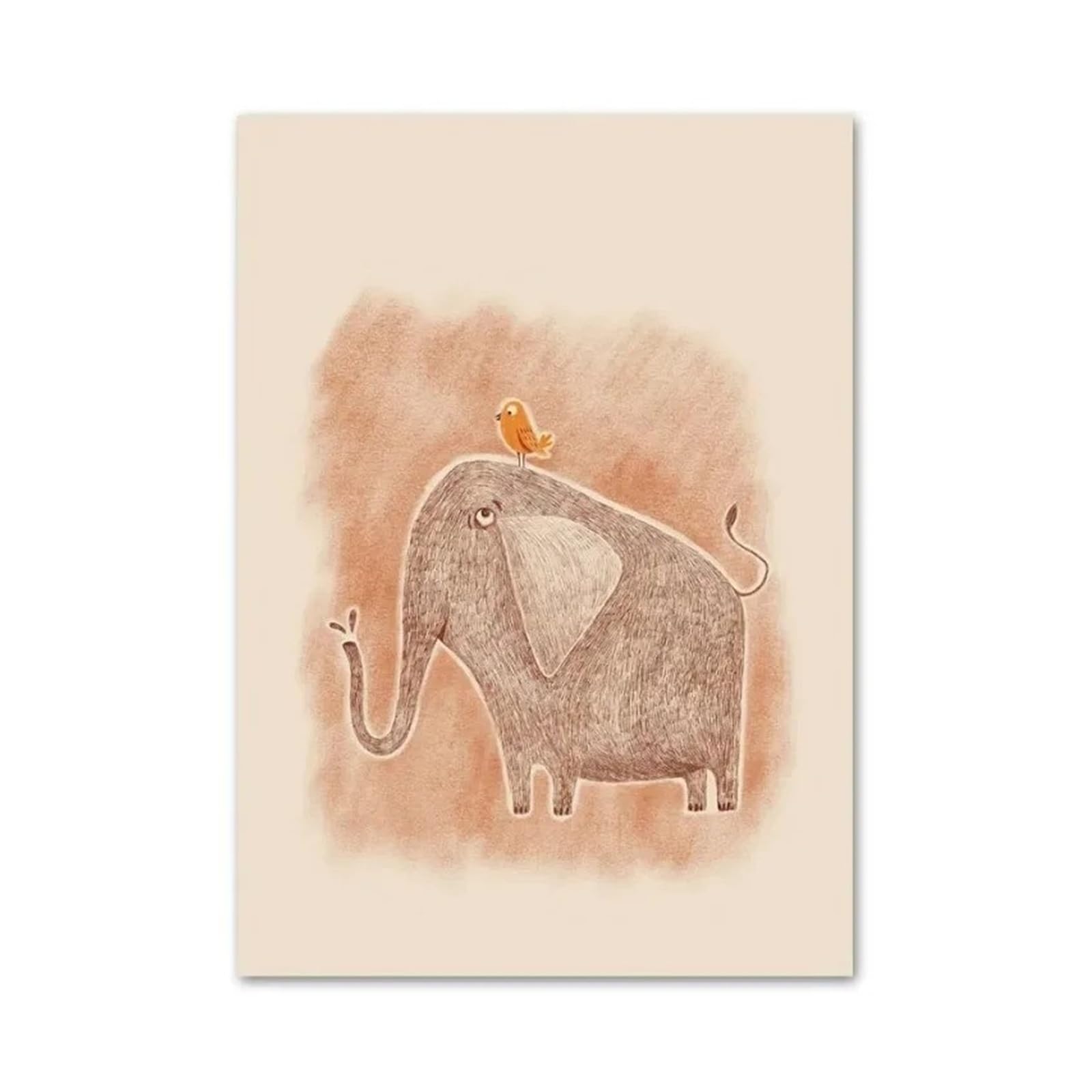 Xenite A Wall Rt Canvas Prints Canvas Painting Boho Dinosaur Elephant Giraffe Whale Rainbow Sun Wall Rt Print Nordic Poster Wall Pictures Baby Kids Room Decor(,50X70cm)