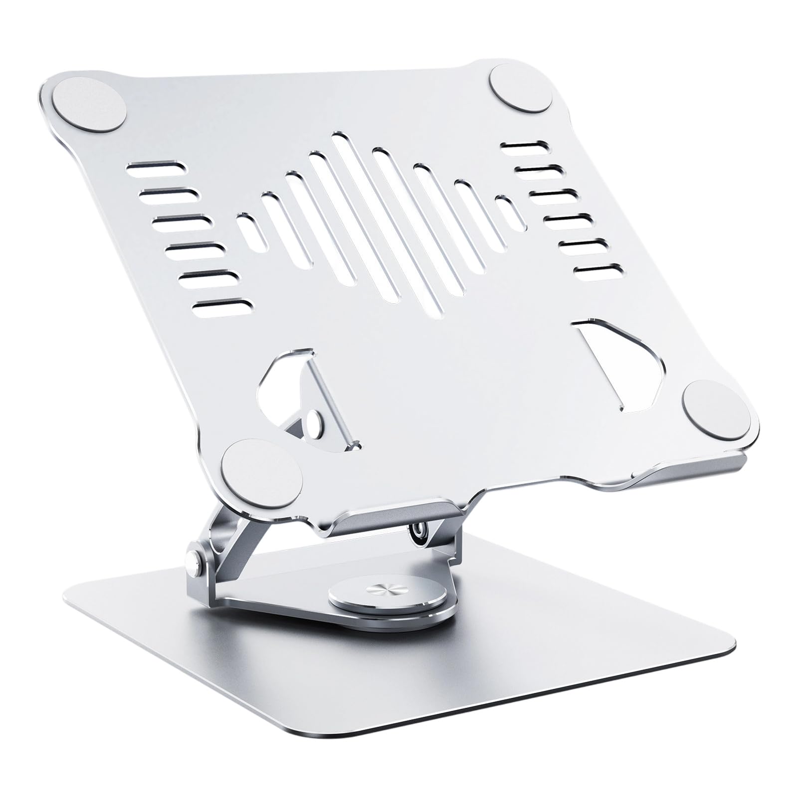 Multifunctional Desktop Stand 360 Degree Rotation Adjustable for Tablet Heat Dissipation Metal Tablets Holder for Desk