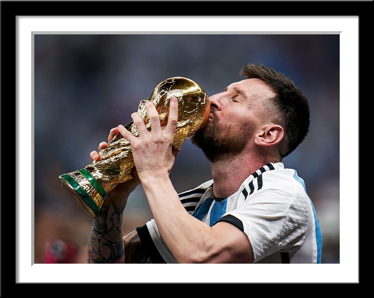 Tallenge - Lionel Messi - World Cup 2022 Winner Argentina Captain - Football Sports Poster� - Large Poster Framed (Paper,18x24� inches, Multicolour) (B0BQJQVW94) Amazon Price History, Amazon Price Tracker