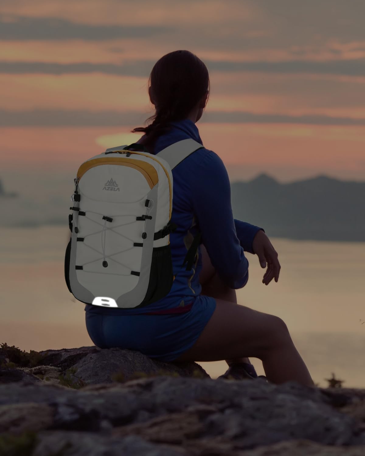 20L Zaino Escursionismo Uomo Donna, Zaino Trekking Piccolo con Striscia Riflettente, Zaini Sportivo Impermeabile per Viaggio Campeggio