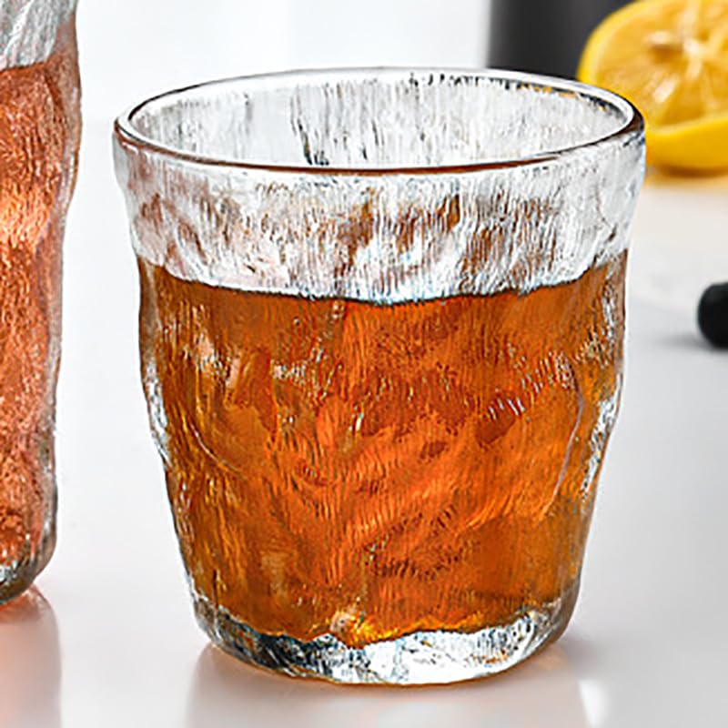 Set de 6 vasos de vidrio esmerilado 10.14 oz miniatura 5