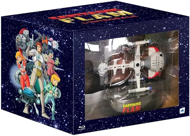 Figurine Capitaine Flam L'Intégrale avec Miniature Vaisseau Cyberlab