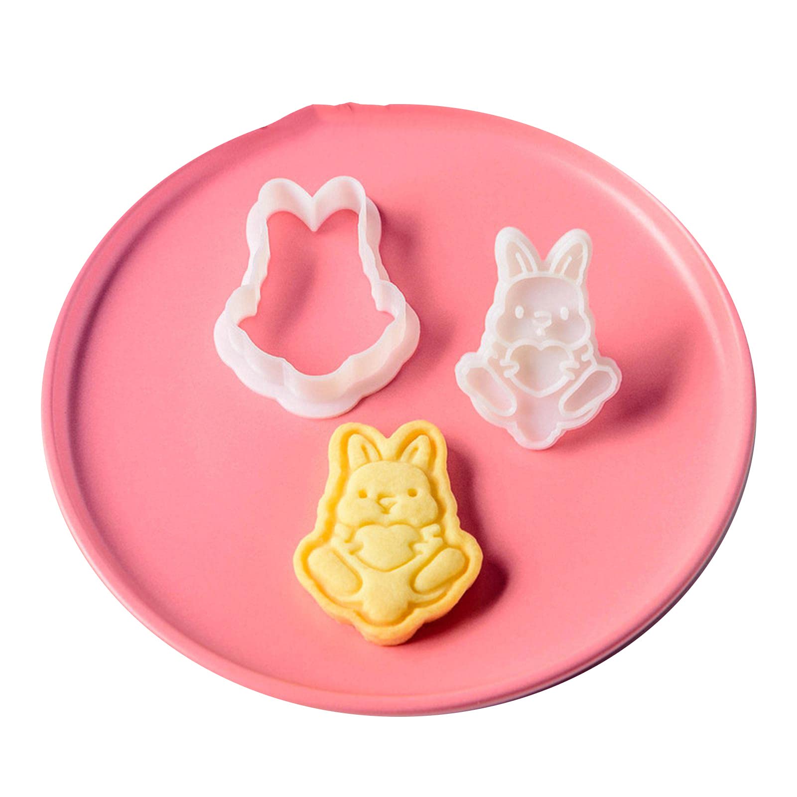 Cookie Stamps Set Hand-pressure Tool Gadget Cookie Stamps Pastry Tool Tool Gadget Cookie Stamps White