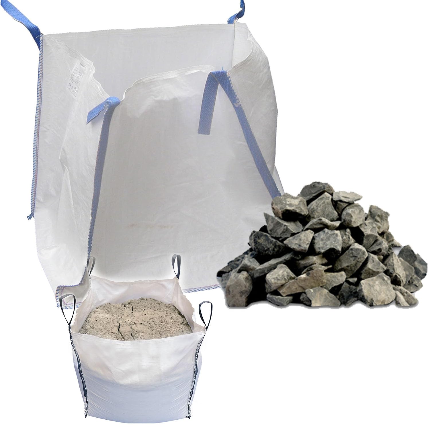 5 x 1 Tonne FIBC Heavy Duty Jumbo Garden Waste Aggregates Builders Bulk Bags/Sacks