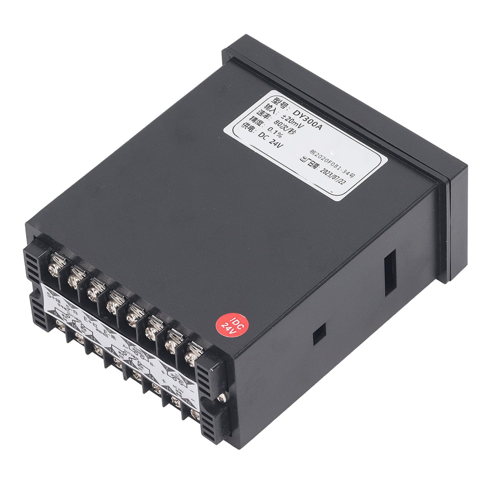 Fafeicy Indicatore di Peso DY300A, Controllore 24 V CC, Sensore di Pesatura, Indicatore Ad Alta Precisione 0,1% 80 Volte/s, Conversione A/D con Uscita 0-10 V 4-20 MA per Sistemi di