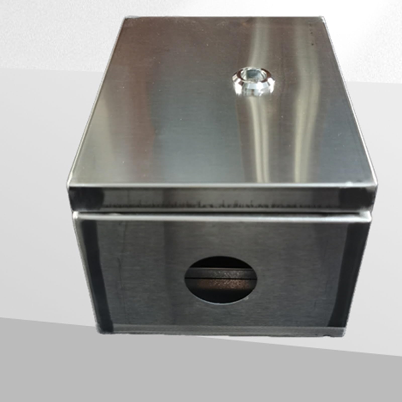 Caja Electrica Impermeable de Acero Inoxidable, Caja Estanca Exterior de Montaje en Superficie con Cerradura y Placa de Montaje