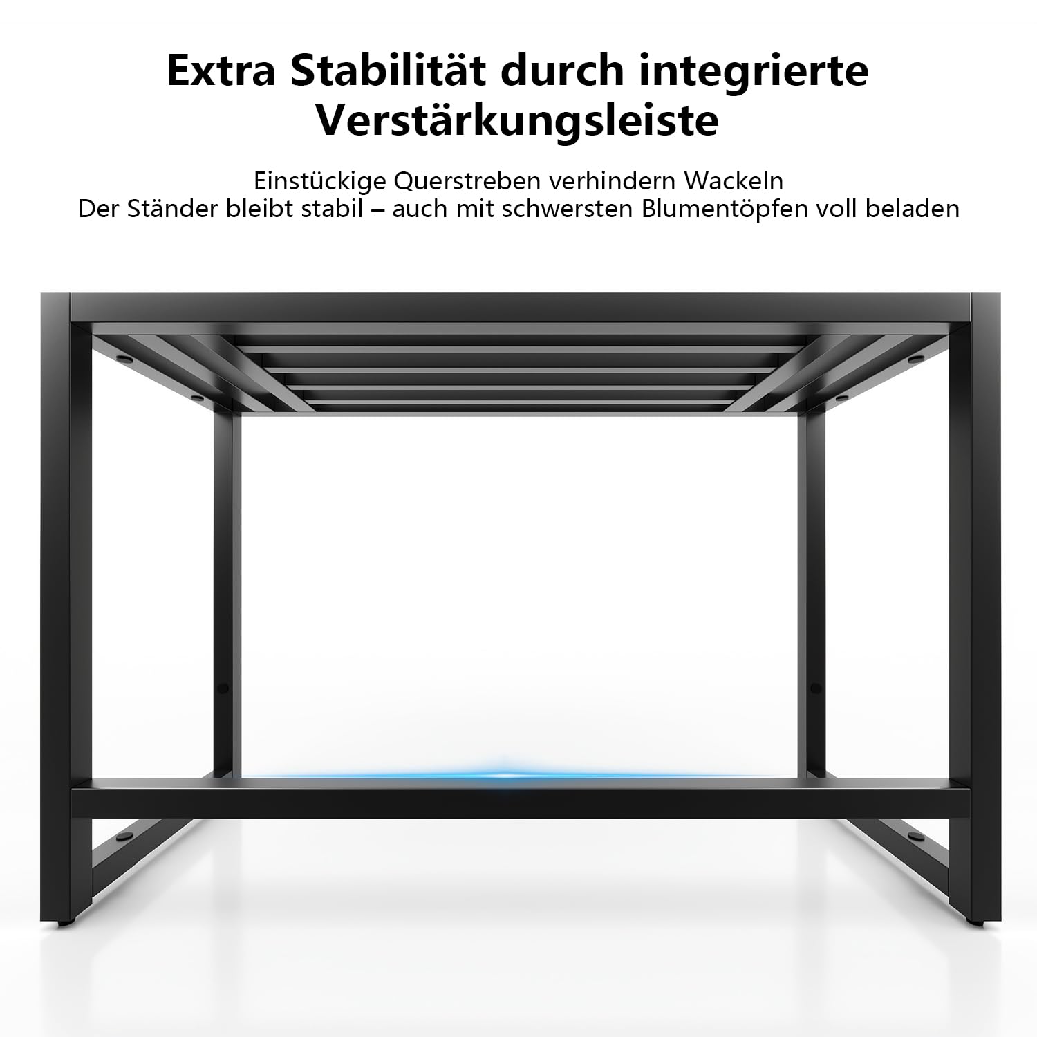 Pflanzenständer Indoor Outdoor,3 Etagen Metall Blumenstände Schwarz Rostfest Blumenhocker,Pflanzenregal für Wohnzimmer Terrasse Zuhause,Garten,Balkon,Büro,Wohnzimmer