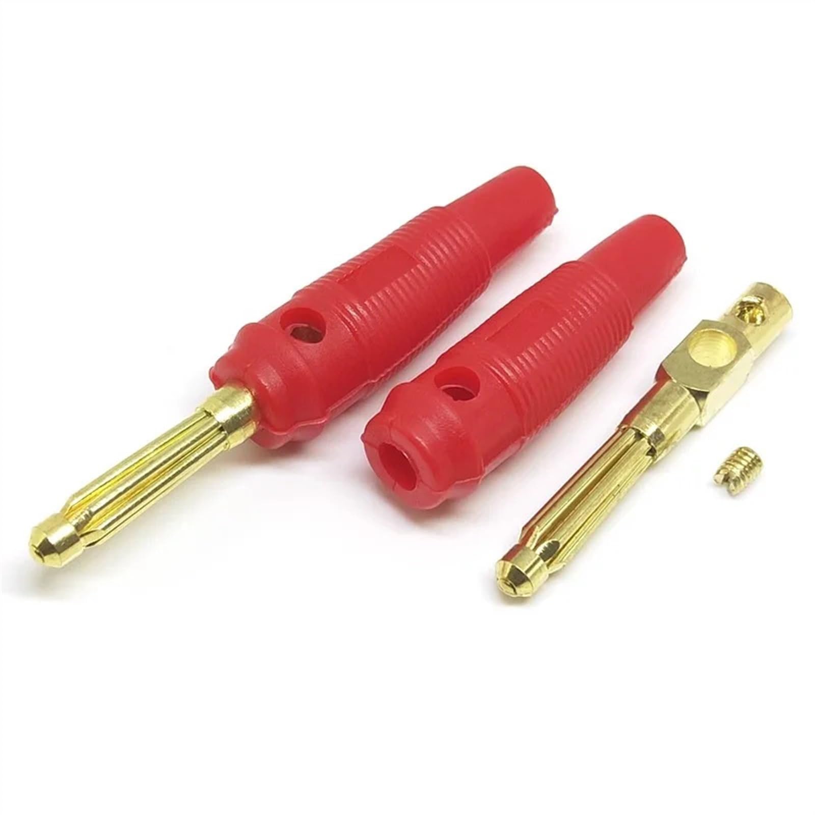 4 mm muzyczny kabel głośnikowy przewód wtyk bananowy pozłacane złącza gniazdo czerwony czarny niebieski zielony żółty (kolor: czarny, rozmiar: 10 szt.)