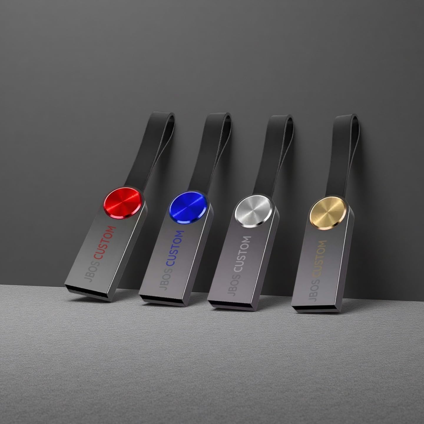 Custom Metal USB Flash Drive 16GB 500 Pack Personalized Thumb Drives USB 2.0,Disc Shape Customizable Memory Sticks with Logo Print for Office File Storage,Business Events