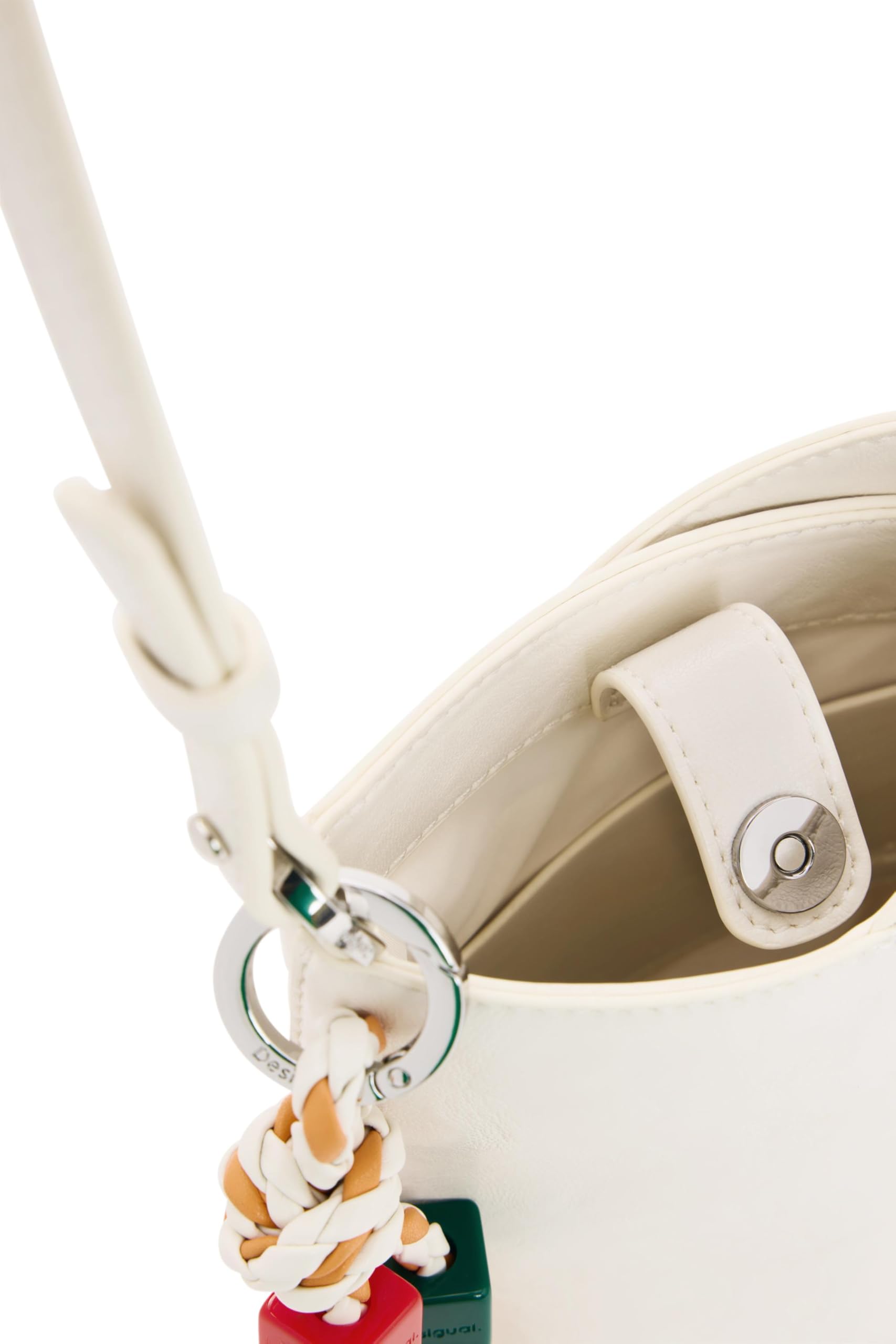 Desigual Billetero de la colección de Accesorios, Blanco Roto, Talla única