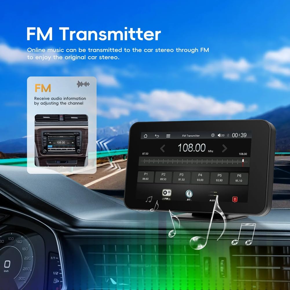 4,7'' Auto-Monitor CarPlay CarPlay Android Auto EQ Sound Armaturenbrett Screen Player Screen Player