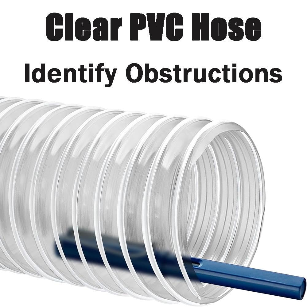 50mm Manguera Colectora De Polvo En Espiral De PVC Transparente