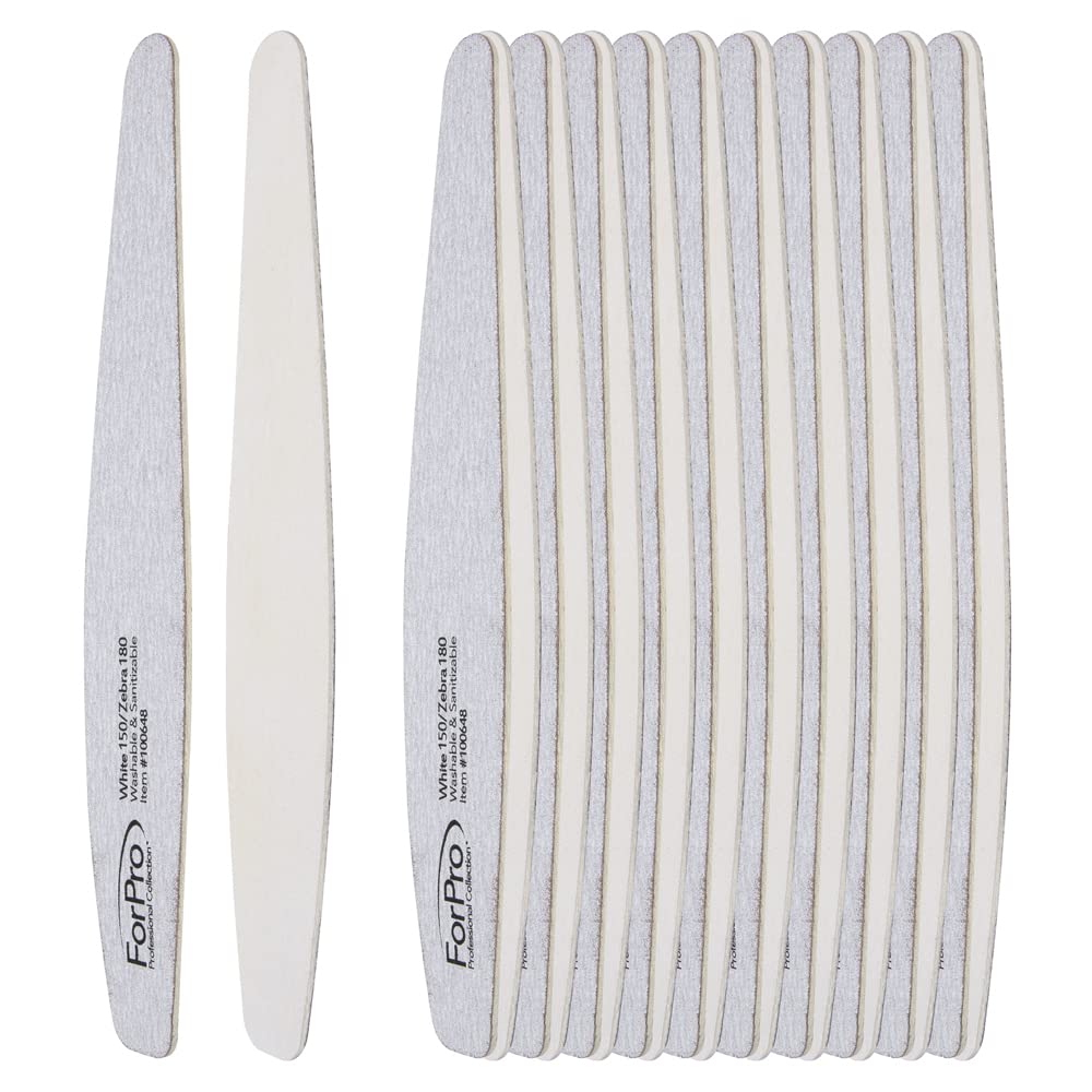 ForPro One & Done Wood Nail Files, 150/180 Grit, 50 Count