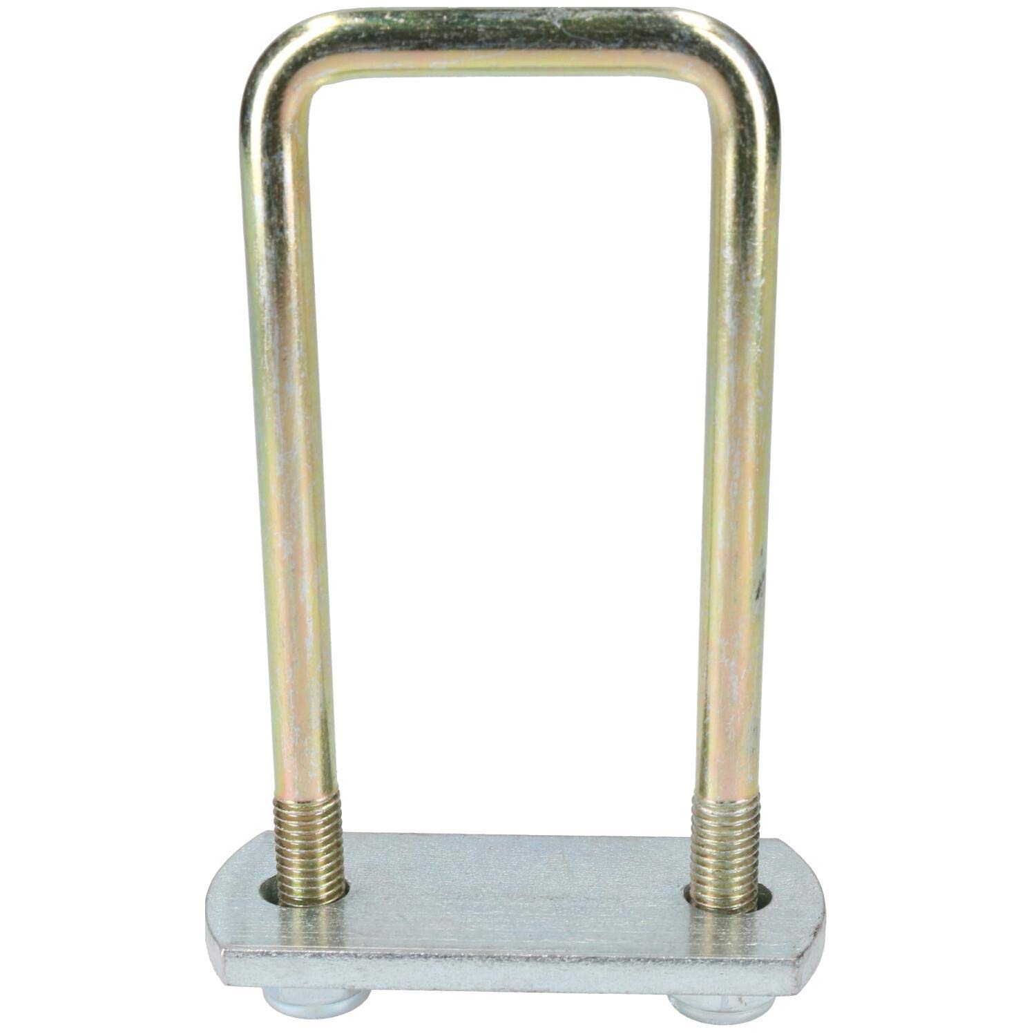 Lot de 4 boulons en U M10 50 mm x 130 mm avec plaques et écrous haute résistance