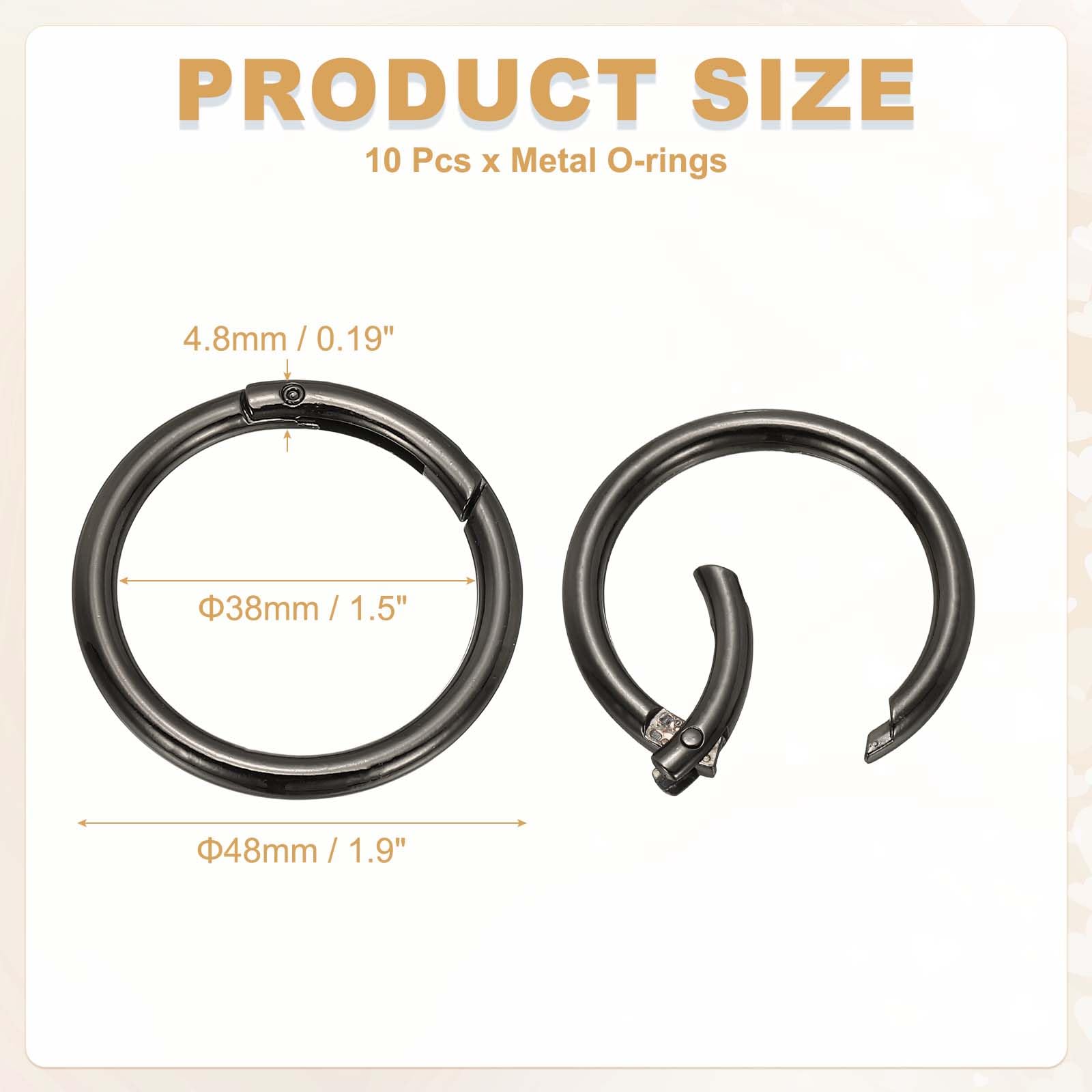 PATIKIL Metal Spring O Rings 38mm - Image 2