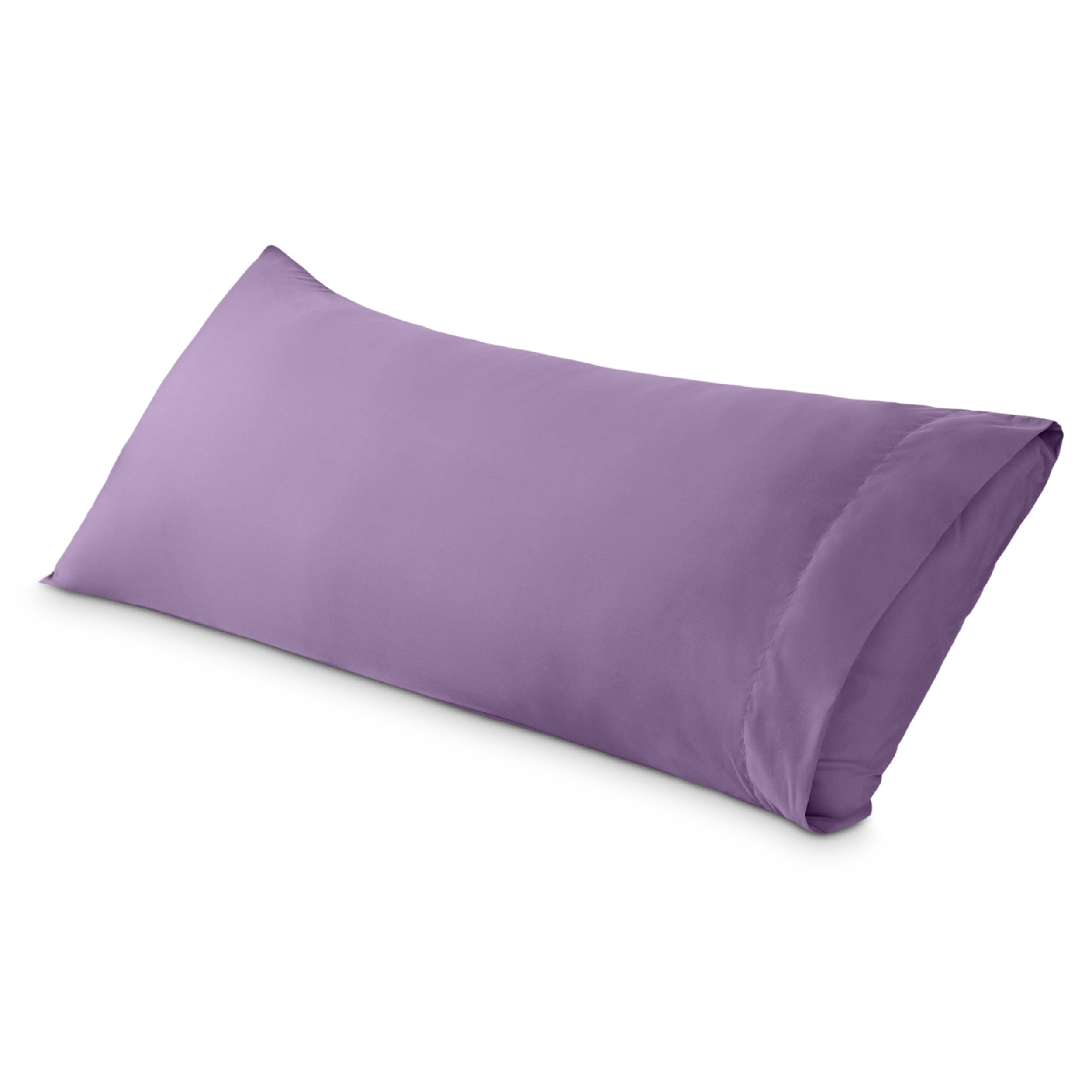 Bare Home Body Pillow Cover Envelope (20"x54", Lavender)