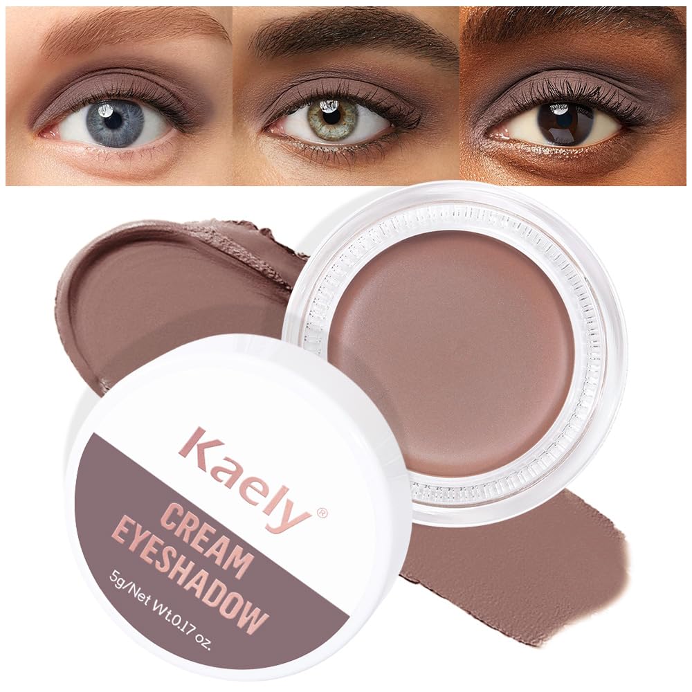 Single Nude Cream Eye Shadow,Stone Matte Natural Monochrome Eyeshadow Palette,Waterproof,Long Lasting Naturing-Looking,Vegan & Cruelty-Free,22