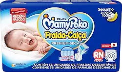 MamyPoko Fralda-Calça Recém-Nascido Jumbo 36 Unidades
