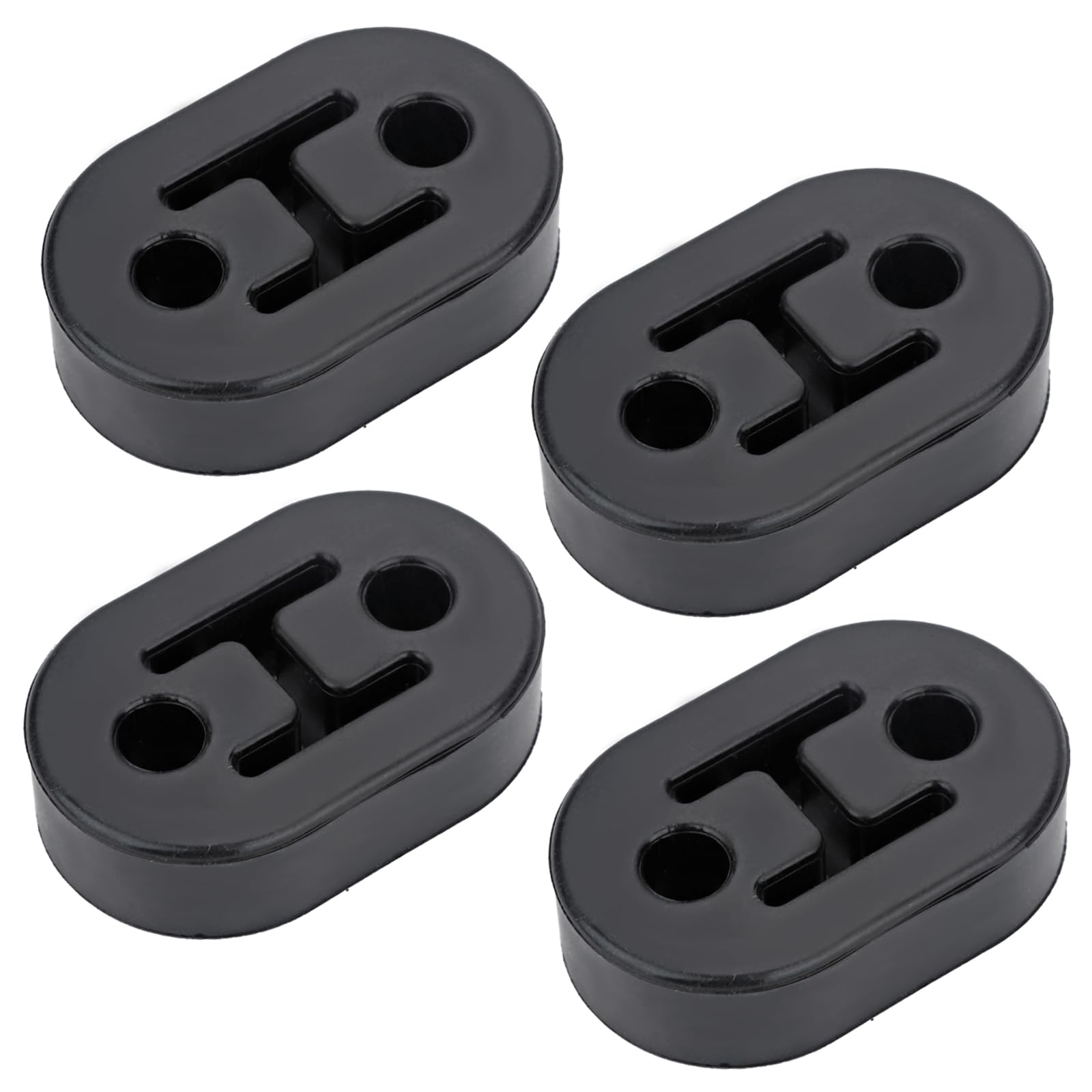 Exhaust Hanger Rubber Universal Heavy Duty Short Insulator Bracket Bushing Mount 2 Holes 12mm Hole Size (4Pcs)-image-17