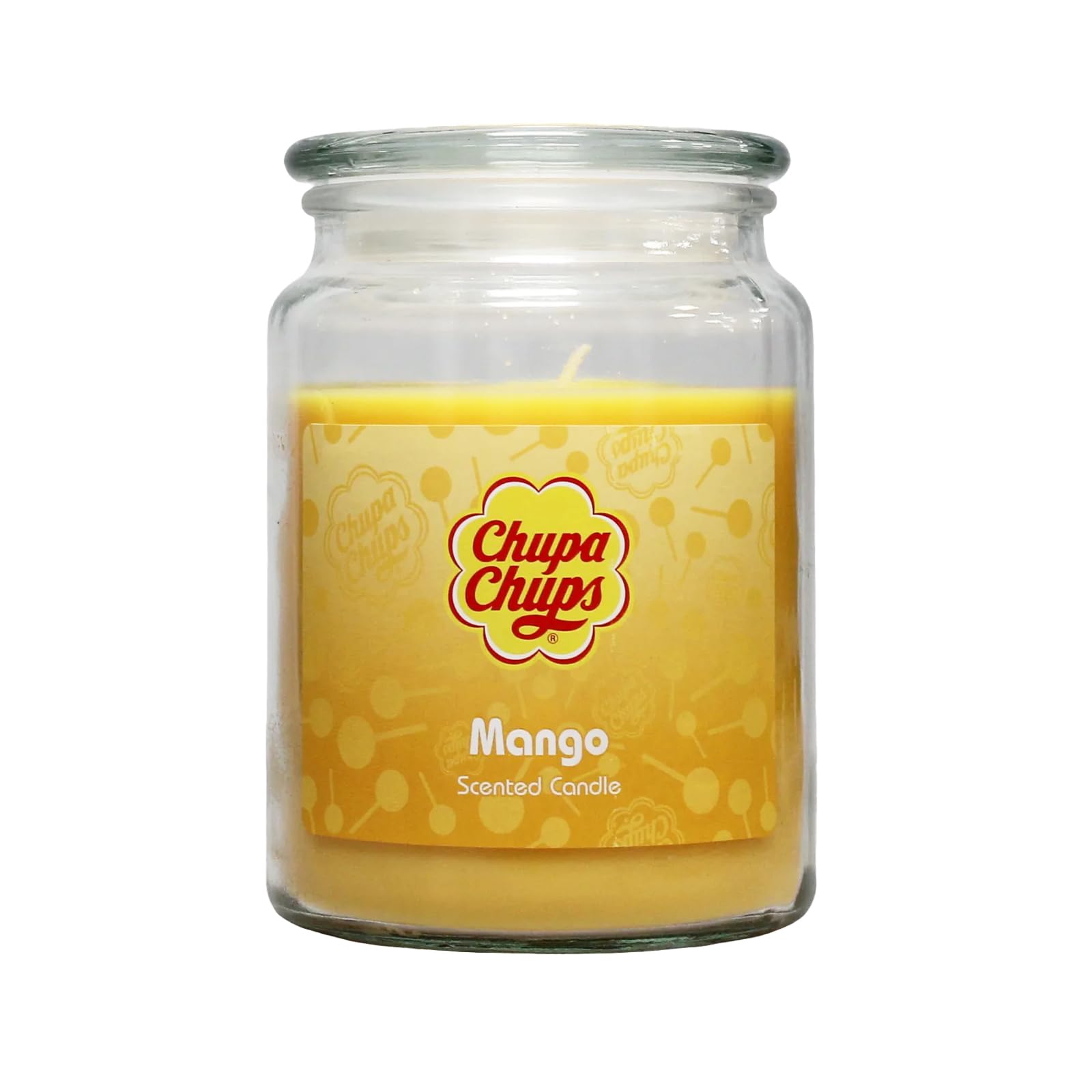 Chupa Chups Mango Scented Candle, 510g, Glass Jar