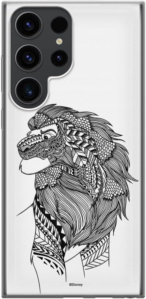 ERT GROUP Mobile Phone case for Samsung S23 Ultra Original and Officially Licensed Disney Pattern Simba & Friends 004 optimally adapted to The Shape of The Mobile Phone, Partially Transparent