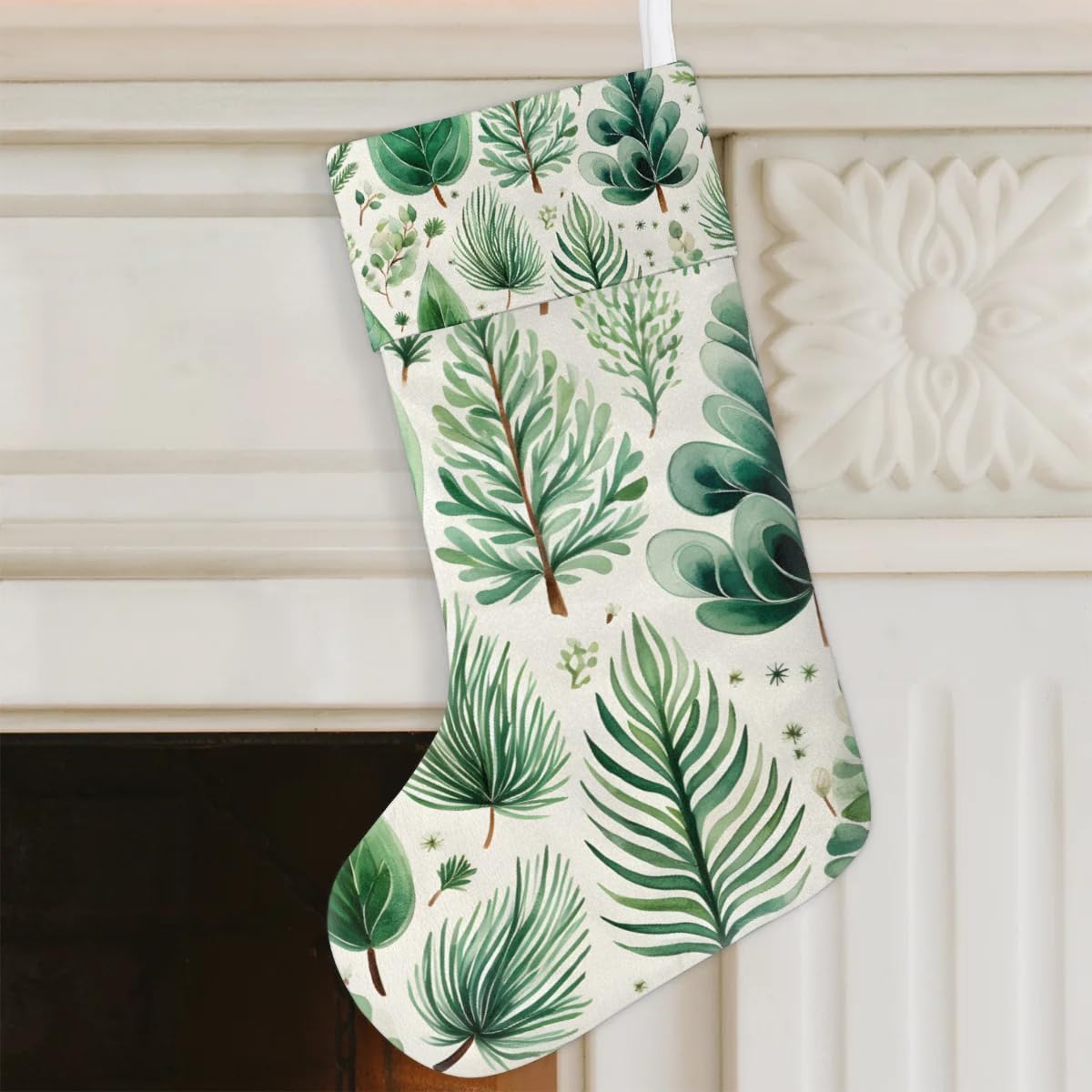 Christmas Stockings, 17.7in Christmas Tree Xmas Stocking Gift Treat Bags Gothic Tree Xmas Stocking Hanging Ornaments for Xmas Party Gift Filler Fireplace Christmas Tree Decoration